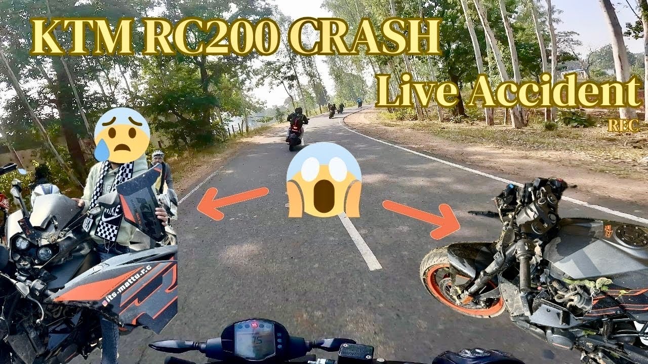 SUNDAY RIDE DAY 1 | KTM RC 200 CRASH | LIVE CRASH