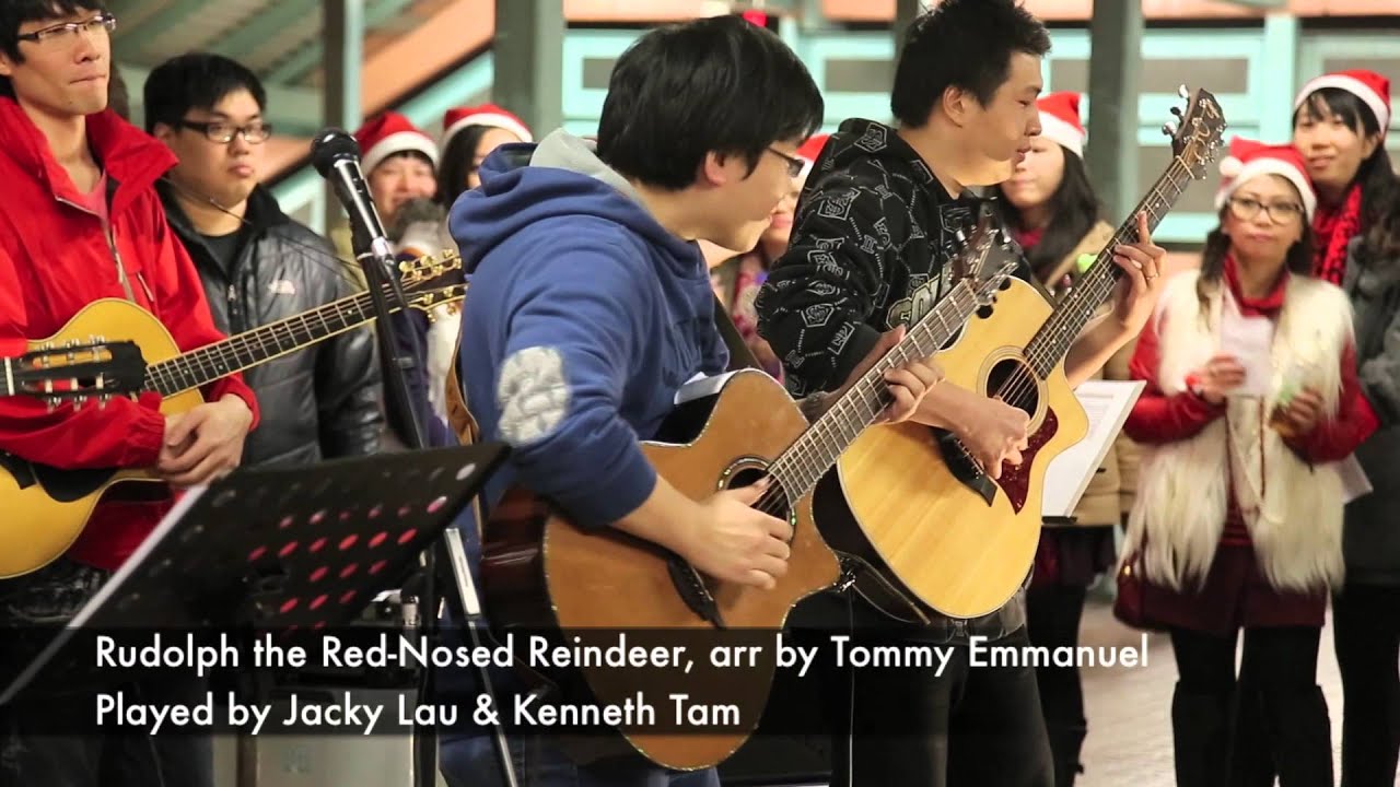 guitar center [表演片段] Rudolph the Red-nose Reindeer @ 旺角街頭