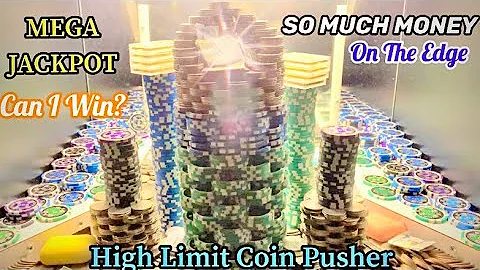 ✅IT FINALLY FELL DOWN… Inside The High Limit Coin Pusher! || JACKPOT || Won Money ASMR!