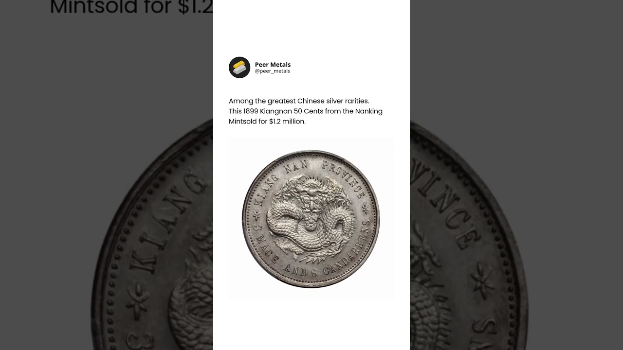 The $1.2 Million Silver Coin — China’s Rarest Dragon 🐉