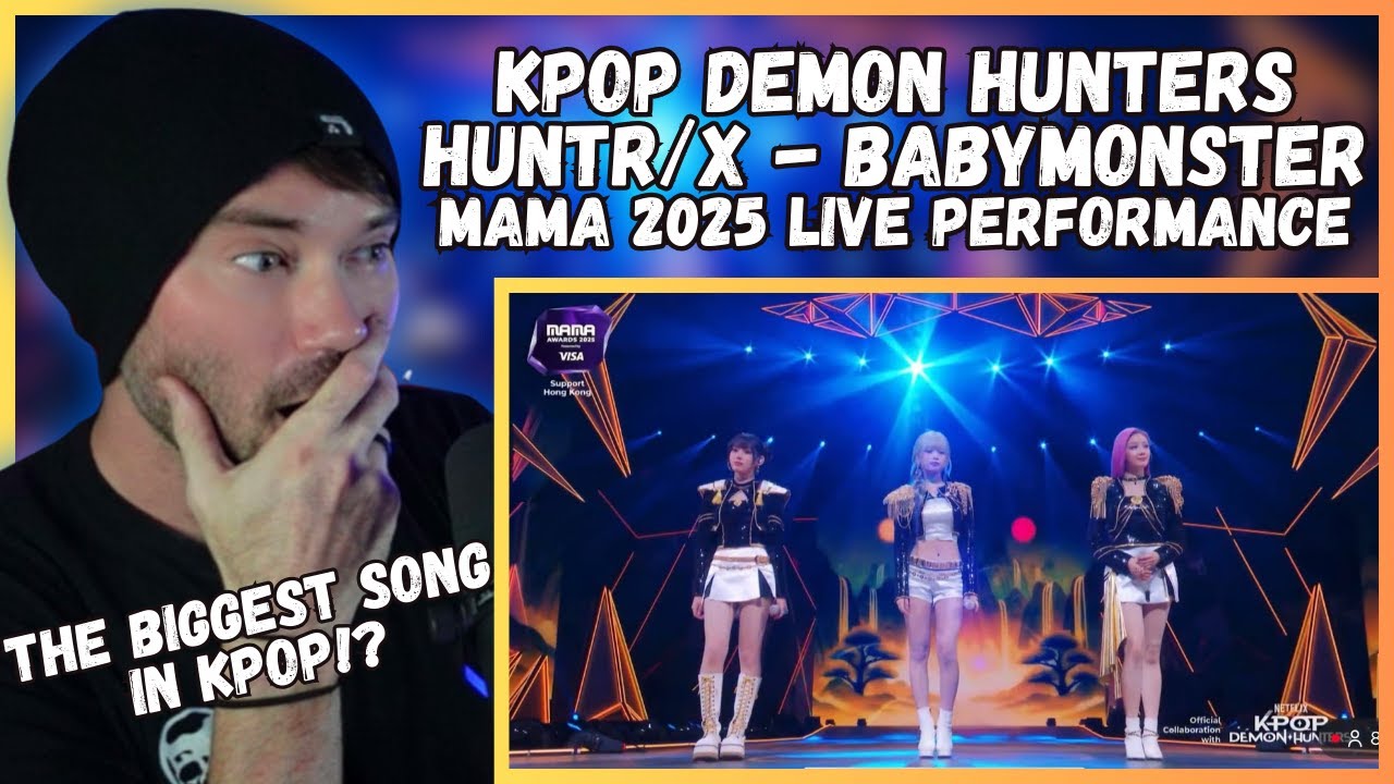 Реакция металл-вокалиста — живое выступление K-pop Demon Hunters HUNTR/X (при участии BABYMONSTER...