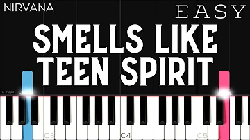 Nirvana - Smells Like Teen Spirit | EASY Piano Tutorial