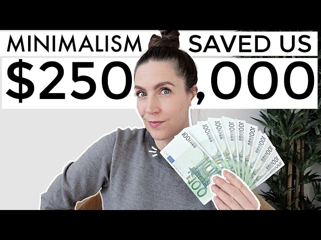 10 EXTREME MINIMALIST BUDGET TIPS (SAVE 70% OF INCOME) // Spend Less 💸 FINANCIAL MINIMALIST FAMILY class=