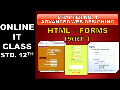 HTML Forms-Part1 - Chapter No 1 Advanced Web Designing - YouTube