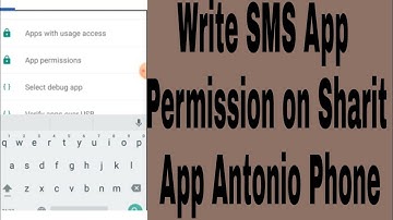 Write SMS App  Permission on Sharit App Antonio Phone