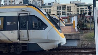 Busy afternoon peak trains at central and Roma Street with reduced timetable 