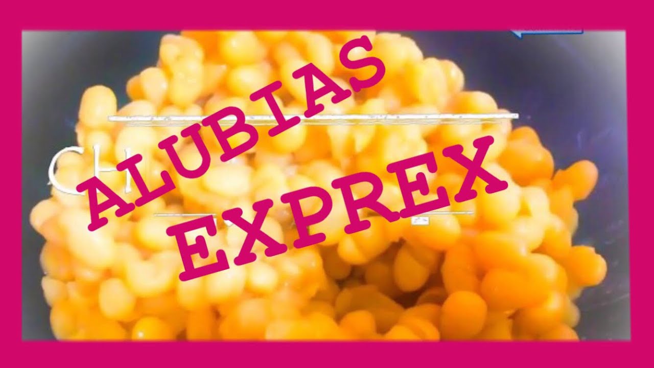 ALUBIAS/ OLLA EXPRESS/ FACIL Y RAPIDO - YouTube