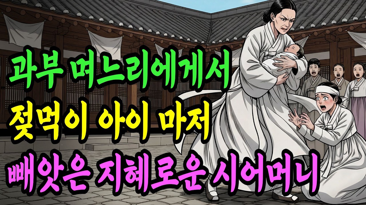 과부 며느리에게서 젖먹이 아이를 빼앗은 지혜로운 시어머니ㅣ야담 옛날이야기 민담 전설 설화 권선징악 오디오북 수면동화