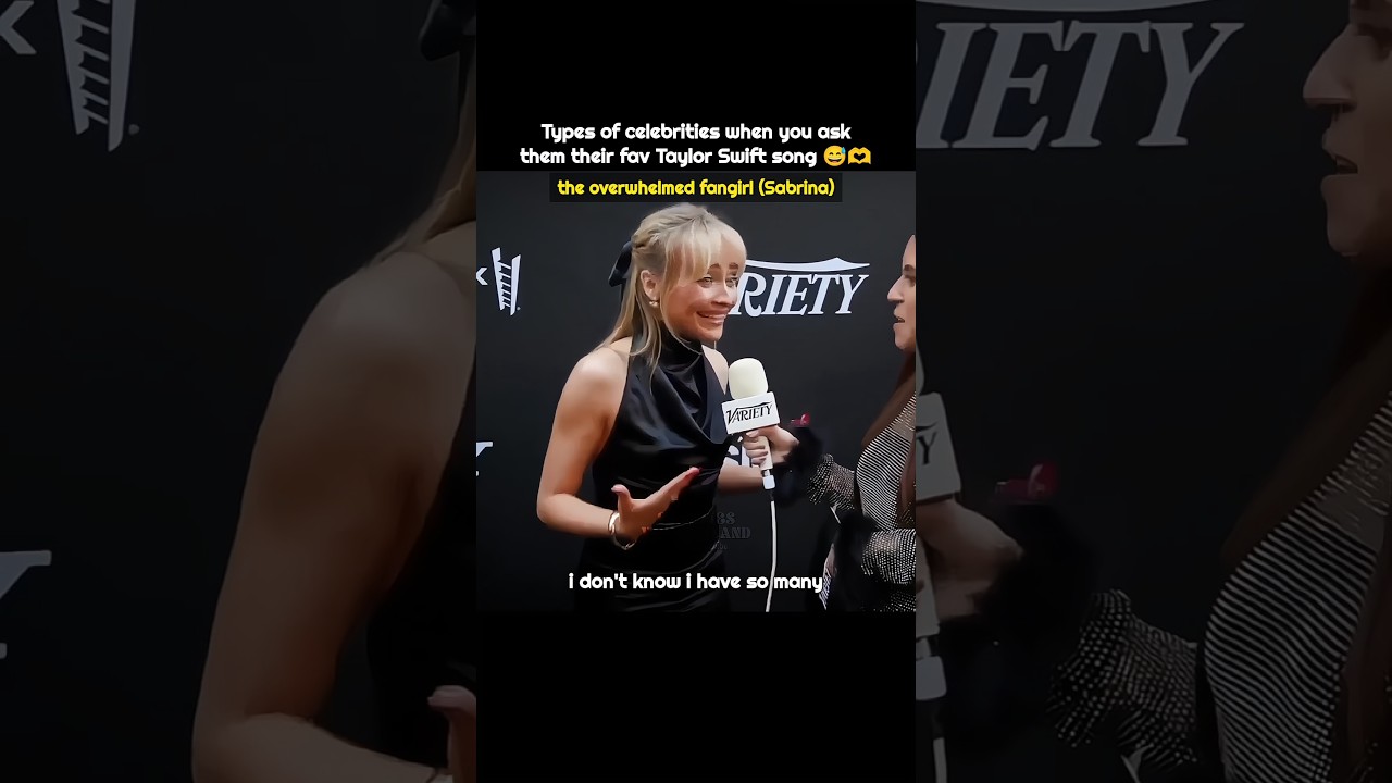 types of celebrities when you ask them their fav Taylor Swift song ✨ | 
