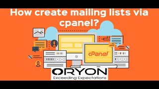 How create mailing lists via cpanel?