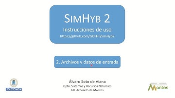 SimHyb2. Archivos y datos de entrada