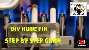 How to clean furnace flame sensor (DIY HVAC Repair)