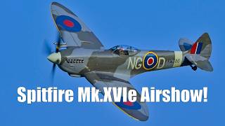 Spitfire Mk.XVIe Full Airshow - Legendary WW2 Fighter - Flygfesten 2025 Friday