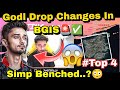 Godl Jelly On Drop Changes🚨😳 | Godl Top 4 Confirm ✅💯 | Simp Benched In Semi Finals.??😱😬