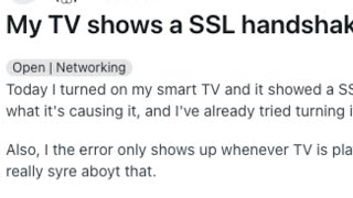 How To Resolve SSL Handshake Failed Issue On Your LG Smart TV?