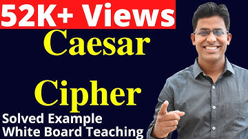 Caesar Cipher Encryption and Decryption with Solved Example.