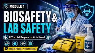 Biosafety & Laboratory Safety Fundamentals | PPE, Spill Response & Waste Control | Module 4