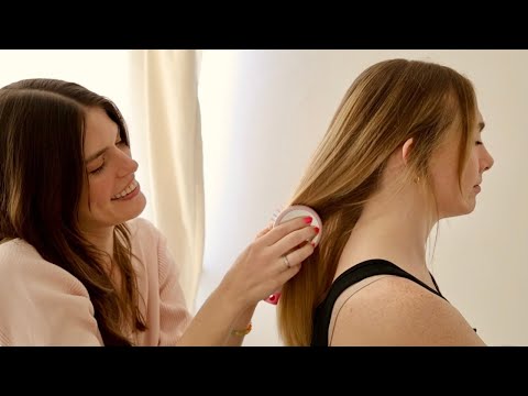 ASMR | Girl In The Back of Class Plays With Your Hair & Tracing Game 💆‍♀️✏️💕 (Real Person, Whisper)