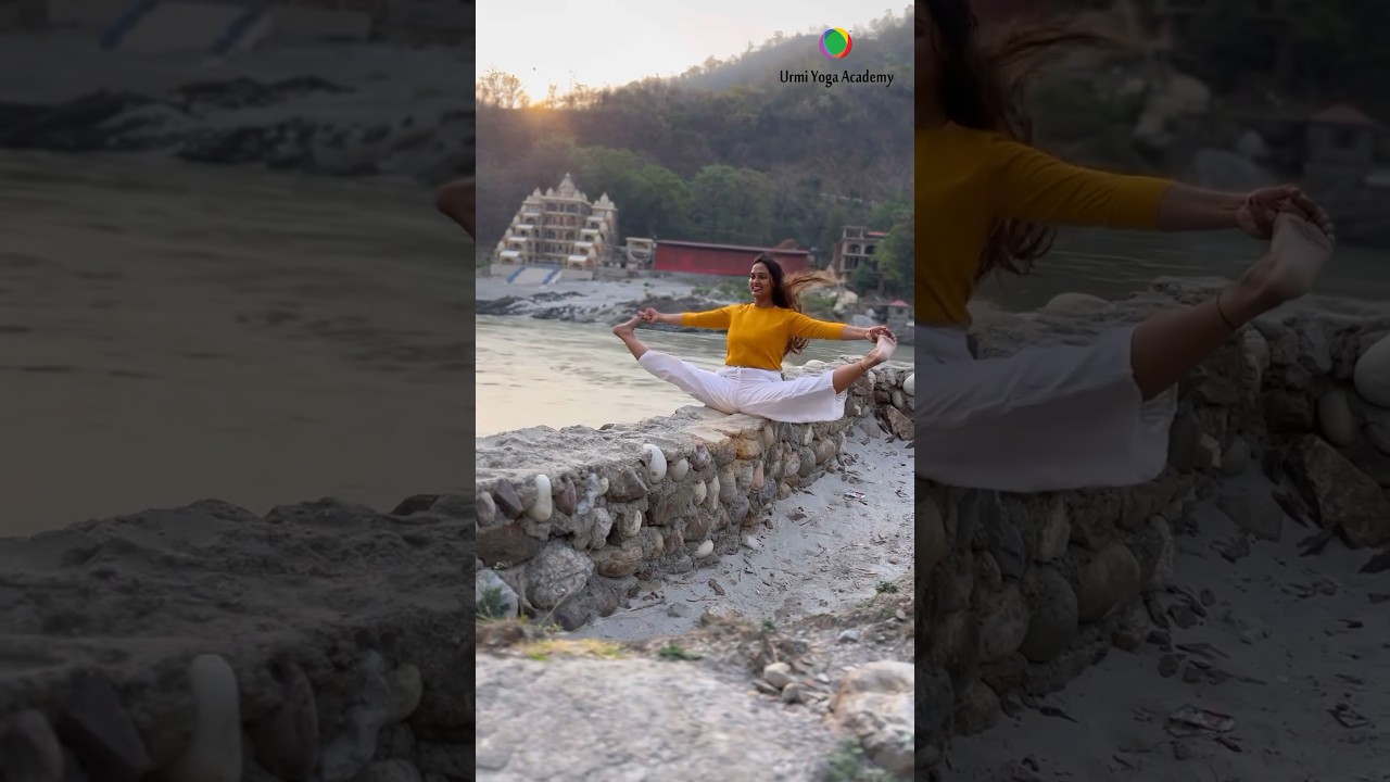 Yoga Asana near ganga kinare 