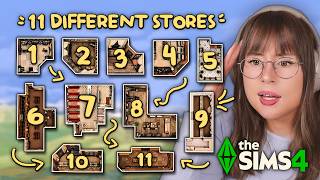 I Tried to Build 11 Different Stores in the sims 4