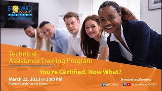 You're Certified, Now What? March, 2023
