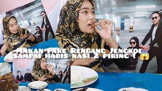 JENGKOL RENDANG NASI HANGAT ABIS 2 PIRING!!!!