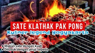 PAK PONG KLATAK SATAY JOGJA - The experience of eating satay skewered on bicycle spokes in soup