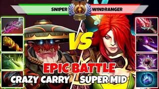 SNIPER (Carry) vs WINDRANGER (Mid) - Epic Battle Of Immortal Rank Dota 2 Players - Z Dota 2 screenshot 3