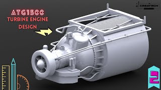 AGT1500 - Gas Turbine Engine | Catia design tutorial | Part - 2 AGT1500 - Gas Turbine Engine | Catia design tutorial | Part - 2