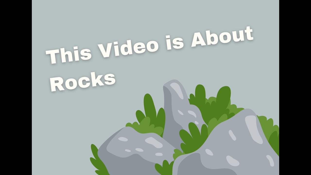 A video about rocks - YouTube