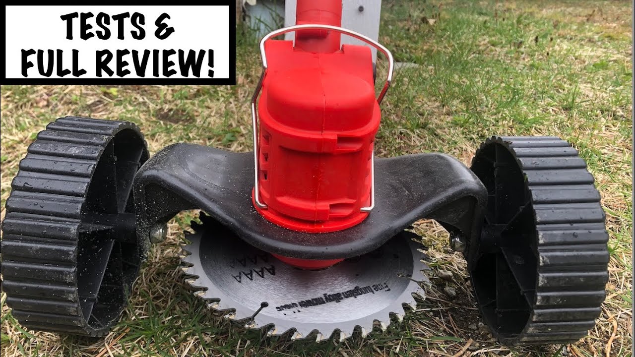 SUNCANRI Cordless Weed Eater - Tests & Full Review! 21Volt With A SAW BLADE!