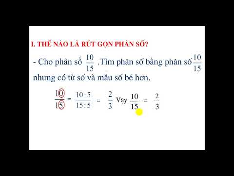 Toán lớp 4 - Tuần 21. Bài: Rút gọn phân số