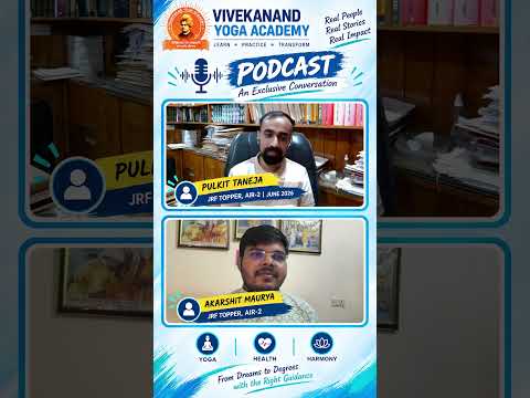AIR 2 Pulkit Taneja 🎯 | How Vivekananda Yoga Academy Helped Him Crack UGC NET JRF!