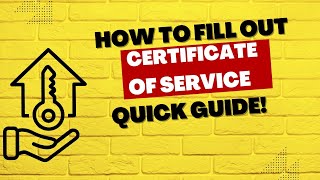 LTB Ontario | How to Fill Out a Certificate of Service Form