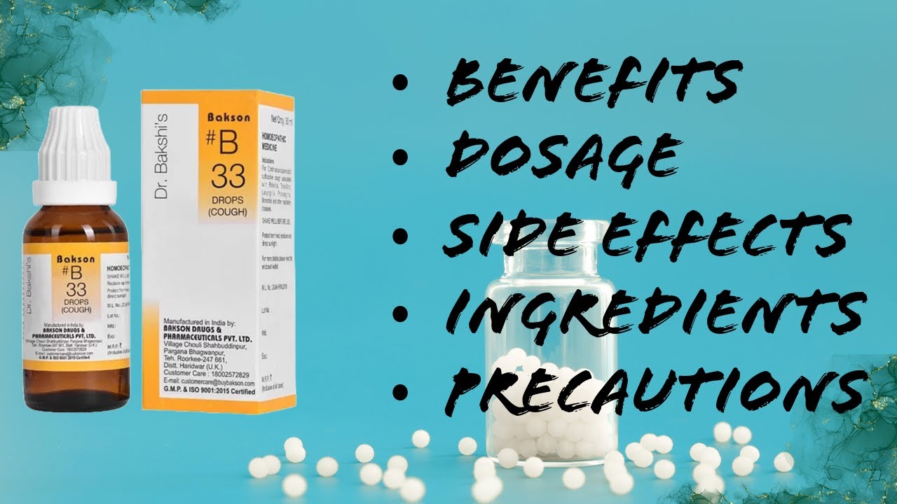 Viral Backsons B33 Drops | Usage | Dosage | Precautions | Dr. Bakshi 