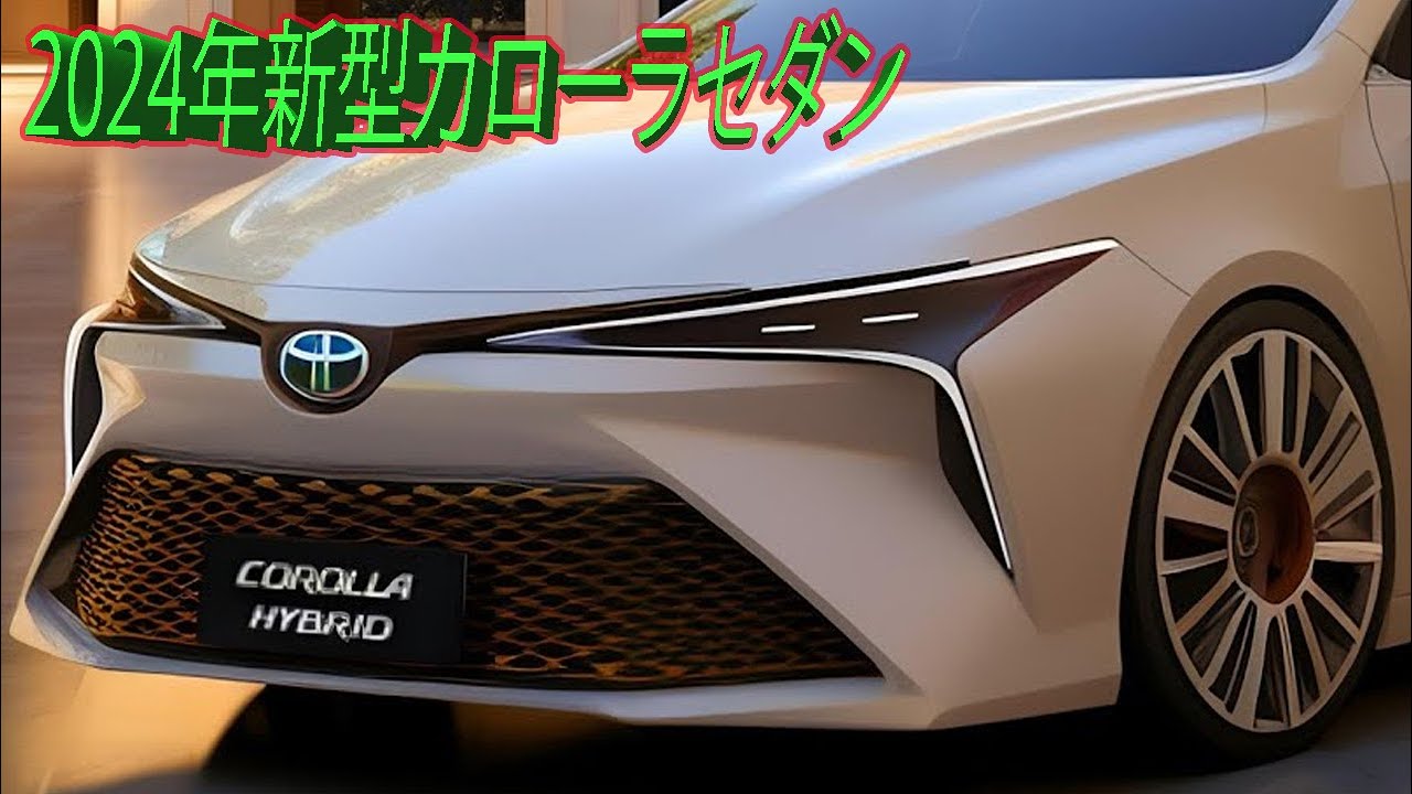 2024年トヨタカローラセダン、新デザイン大公開。ハイブリッドモデルが追加！フルモデルチェンジ発売2024年。 YouTube