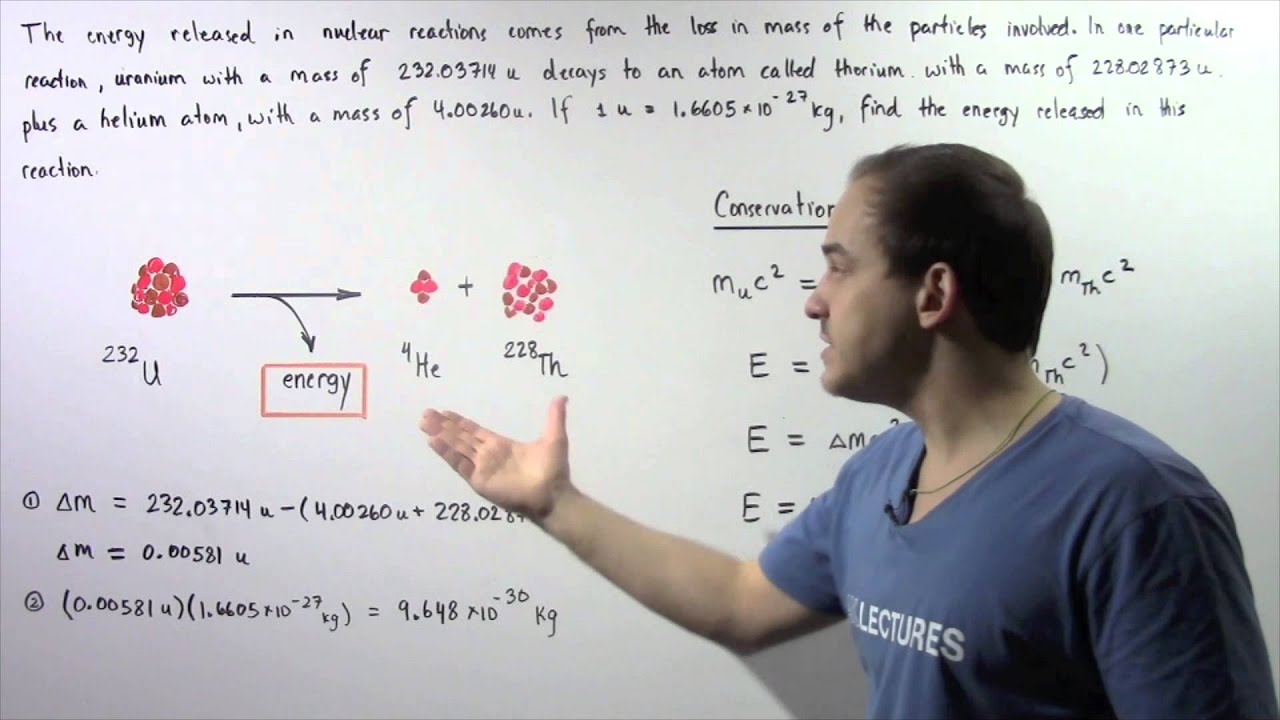 ak lectures mcat Rest Mass Energy Example