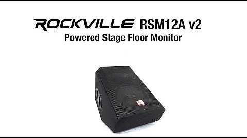 All About Your Rockville RSM12A v2 12" 1000w 2-Way Powered Active Stage Floor Monitor Speaker