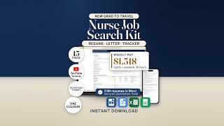 Nurse Job Search Kit: Full Walkthrough (New Grad RN Resume, Night Shift Pay, Skills Checklist) screenshot 1