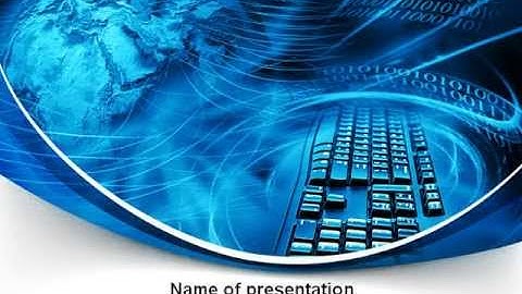 Keyboard Theme PowerPoint Template by PoweredTemplate.com