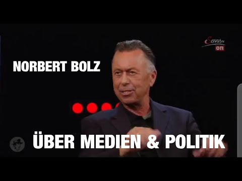 Prof. Bolz - ideology, the new normality in media & politics - actually unbelievable!!!