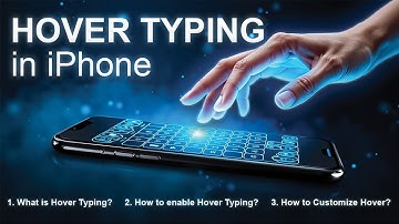 How To  Enable Hover Typing in iPhone | What is Hover Typing | Customize Hover Typing