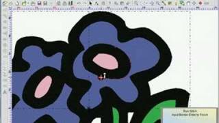 Another running stitch digitizing example