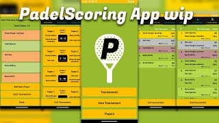 Padelscore app - wip screenshot 1