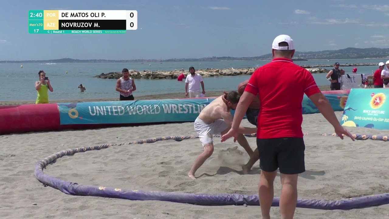 Round 1 Men's BW - 70 kg: P. DE MATOS OLI (POR) v. M. NOVRUZOV (AZE)