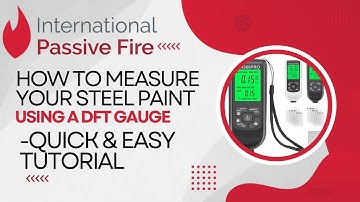 How to measure your steel paint thickness using a DFT gauge