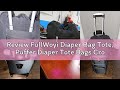 Review FullWoyi Diaper Bag Tote, Puffer Diaper Tote Bags Crossbody Hospital Bag Travel Large Mommy B