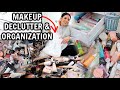 DECLUTTERING & ORGANIZING MY ENTIRE MAKEUP COLLECTION *spring cleaning*