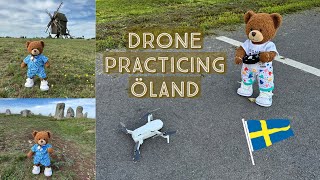 Drone practicing over Öland, Sweden