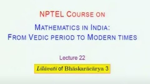 Lilavati of Bhaskaracarya 3 #swayamprabha #CH38SP